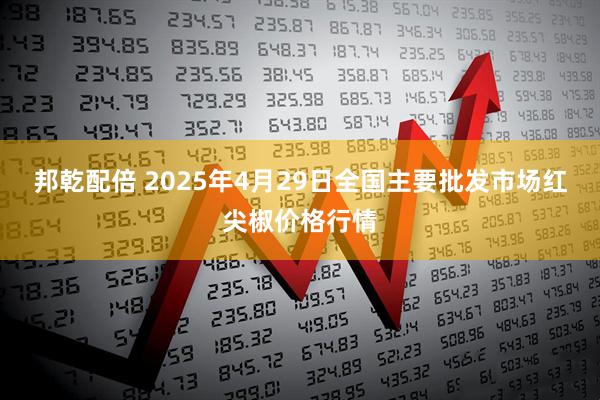 邦乾配倍 2025年4月29日全国主要批发市场红尖椒价格行情